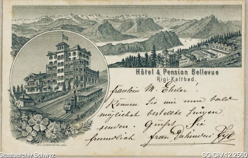 Rigi-Kaltbad: Hotel und Pension Bellevue (1898)