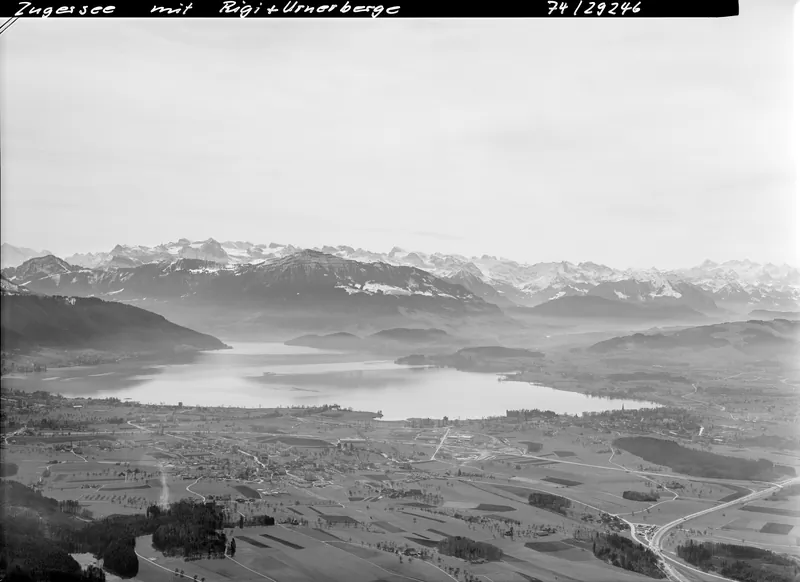 Lake Zug with Rigi in the background (18.03.1974)