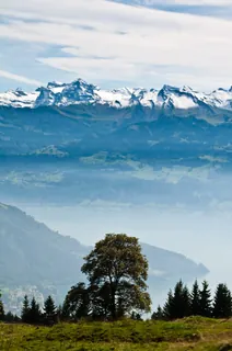 View from the mount Rigi in Switzerland