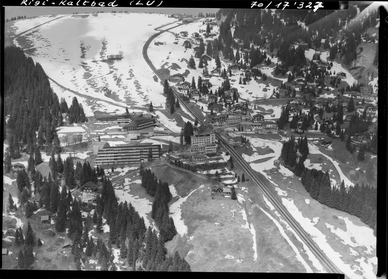 Rigi Kaltbad LU, general view and partial view (19.05.1970)