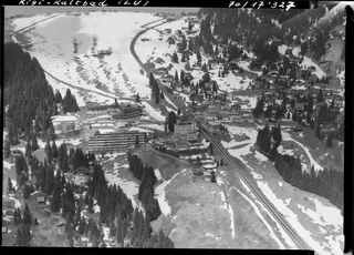 Rigi Kaltbad LU, general view and partial view (19.05.1970)