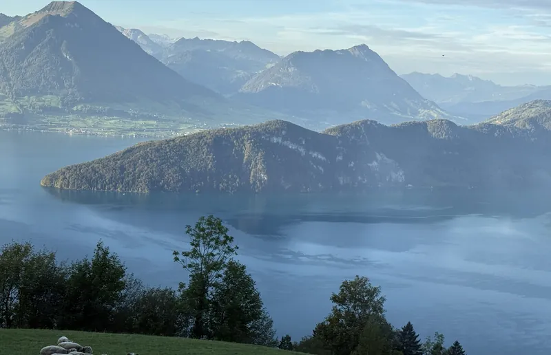 Lake Lucerne and wooded peninsula viewed from Mount Rigi, 2026 (2026-09-30 08:24:43)