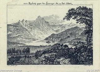 Blick von der Rigi auf den Lauerzersee (1800 - 1825)
