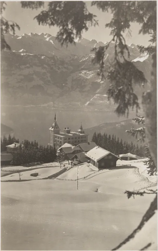 Rigi cold bath, Hotel Bellevue with the Alps (vor 31.1.1929)