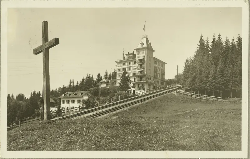 Rigi-Kaltbad, Hotel Bellevue, Open all year round (vor 14.08.1926)
