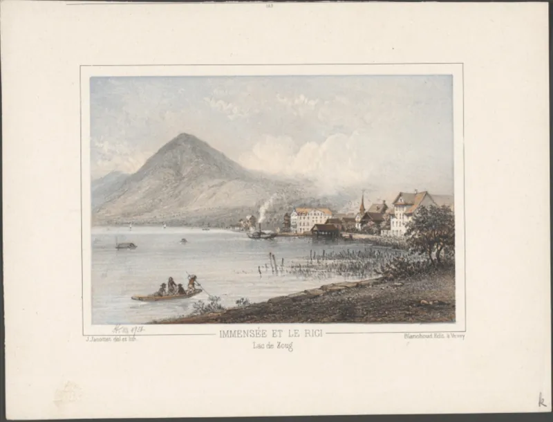 Immensée et le Rigi Lac de Zoug (from 1852)