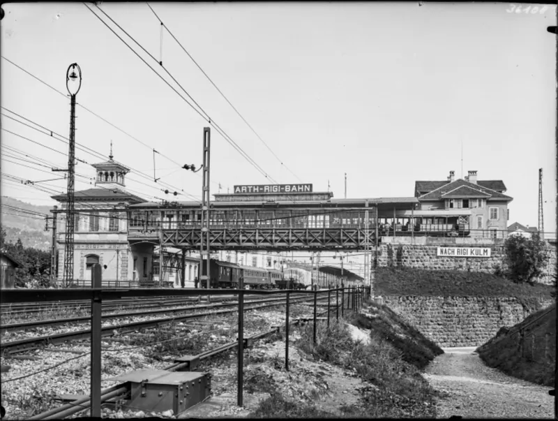 Arth, Arth- Rigi -Bahn, Bahnhof, Teilaussenansicht (1929)