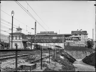 Arth, Arth- Rigi -Bahn, Bahnhof, Teilaussenansicht (1929)