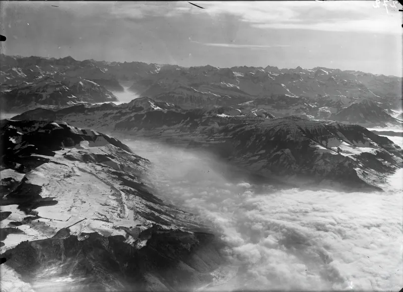 Zugerberg, Rigi, Urner Alps, Lake Lucerne, Lake Zug (1919)