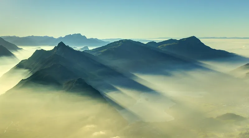 Sea of fog around the Rigi