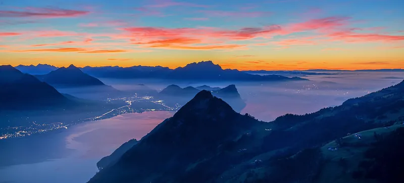 Rigi Hochflue afterglow