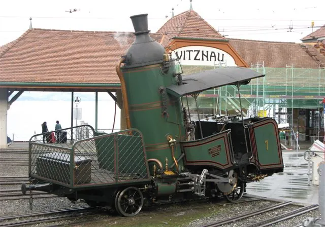 Dampflok der Vitznau Rigibahn
