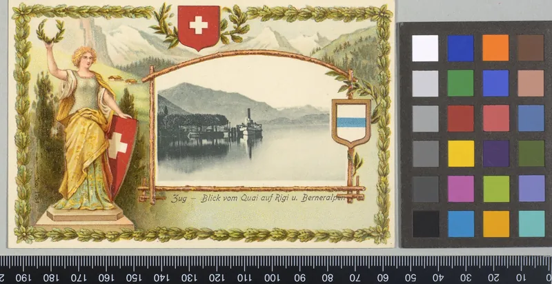 Zug - Blick vom Quai auf Rigi und Berneralpen