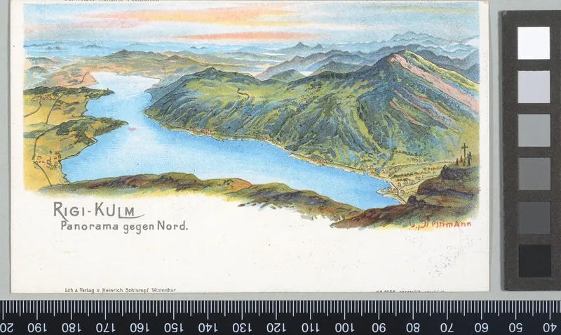 Rigi-Kulm : Panorama gegen Nord