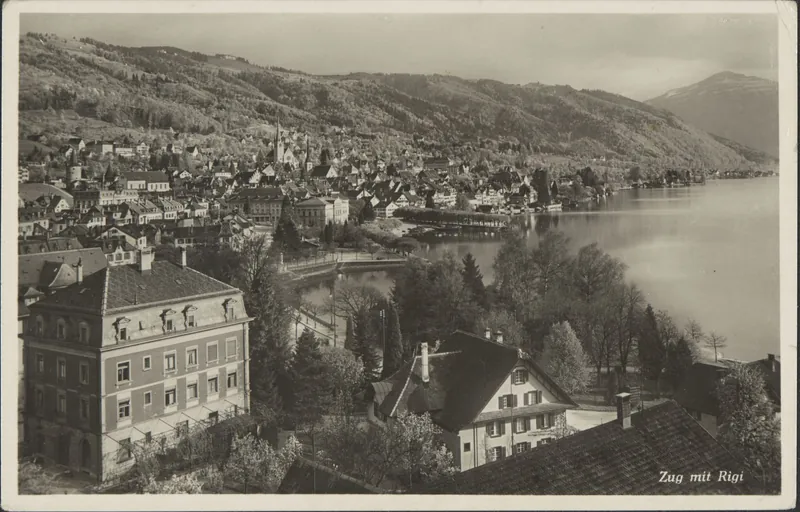 Zug mit Rigi Panorama
