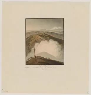 Auf dem Rigikulm den 11ten August: 1804 in der Abendbeleüchtung beym Nebel (19th cent.)