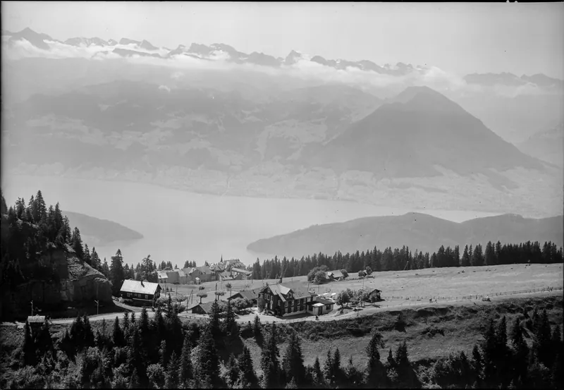 Rigi Relay with Lake Lucerne, and, Alps (25.07.1950)
