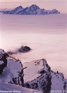 Winterimpressionen auf der Rigi (zwischen 1950 und 1980)