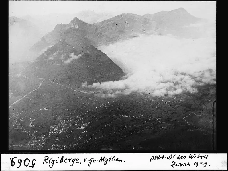Rigi Mountains in front of Grossen Mythen (1929)