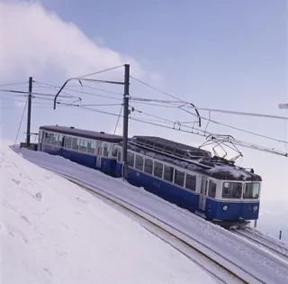 Rigi, ARB train with BDhe 2/4 railcar No. 14 (1991)