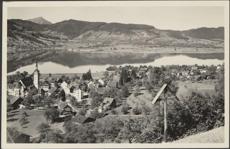 Oberägeri mit Rigi (1951)