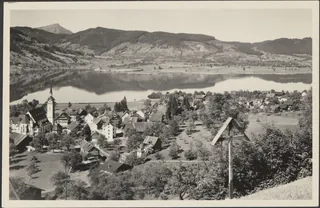 Oberägeri mit Rigi (1951)