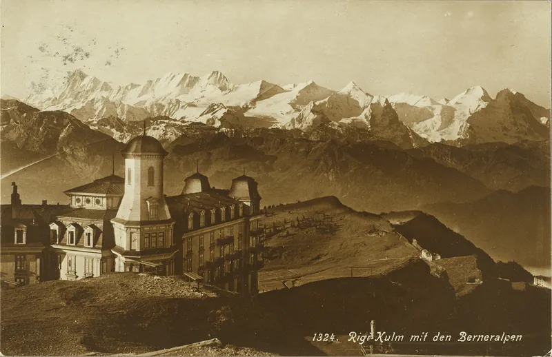 Rigi Kulm with the Bernese Alps (vor 06.09.1919)