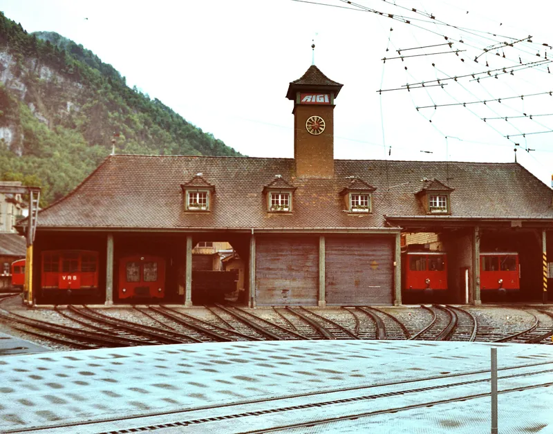 Vitznau Rigi Bahn Depot (1983-08-13)
