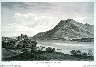 Blick auf die Rigi und Schloss Habsburg (1780)