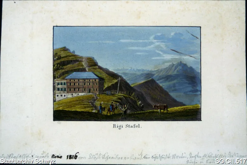 Gasthaus Rigi Staffel (ca. 1840)
