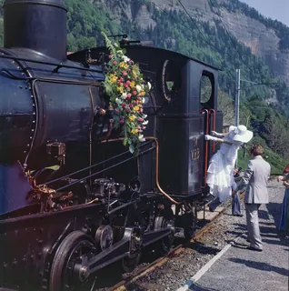 Rigi Kaltbad, Wedding Ride on a Steam Locomotive (1978)