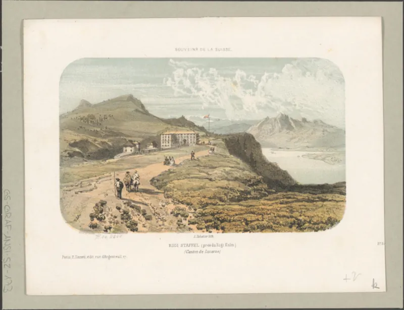 Rigi Staffel (près du Rigi Kulm) (Canton de Lucerne) (approx. 1860)
