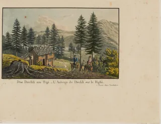 Das Daechli am Rigi = L'Auberge du Daechli sur le Righi (approx. 1820 - approx. 1829)