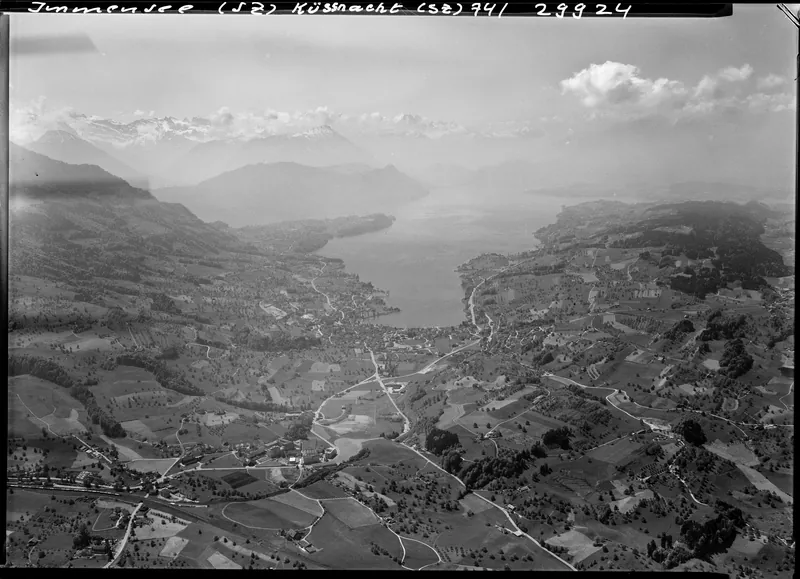 Immensee, with Küssnacht am Rigi and Lake Küssnacht (14.05.1974)