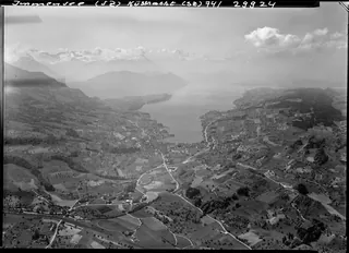 Immensee, with Küssnacht am Rigi and Lake Küssnacht (14.05.1974)