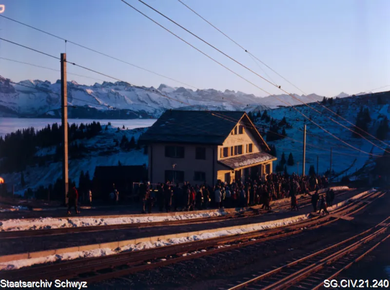 Bergstation Rigi Staffel (zwischen 1950 und 1980)