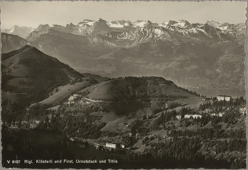 Rigi, Klösterli and First, Urirotstock and Titlis (vor 31.10.1941)