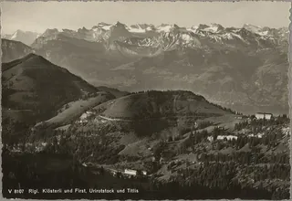 Rigi, Klösterli and First, Urirotstock and Titlis (vor 31.10.1941)