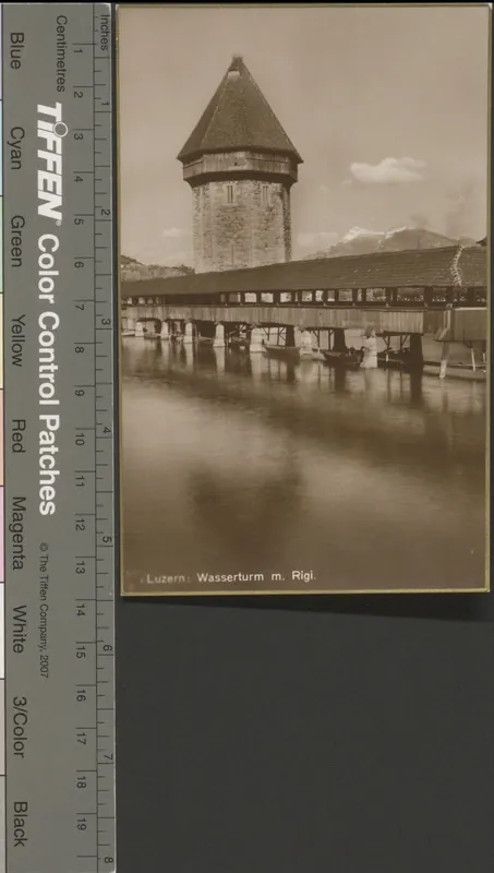 Luzern: Wasserturm m. Rigi. (1920)