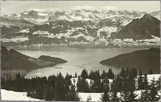 View from the Rigi of Lake Lucerne, the Uri Alps, and the Unterwald Alps (1930 - 1940)