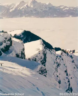 Winterlandschaft auf der Rigi (zwischen 1950 und 1980)
