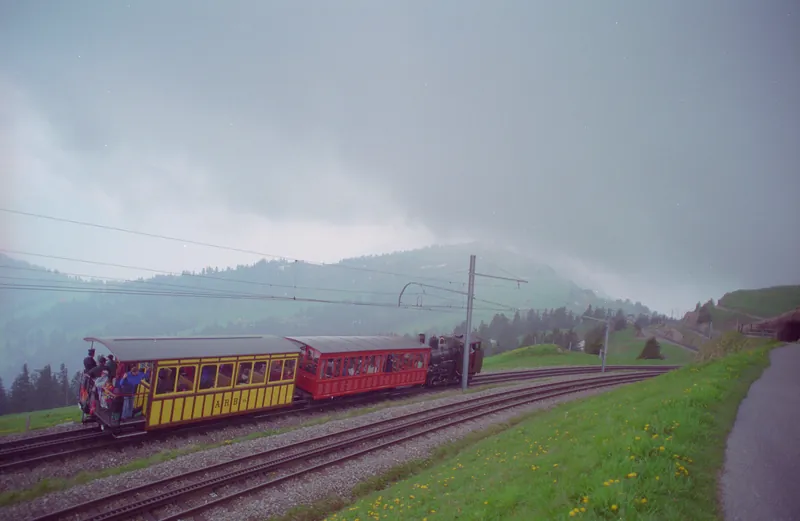 Canton SZ, Arth, Arth-Goldau - Rigi, 125 years ARB, old transfer table (1995)