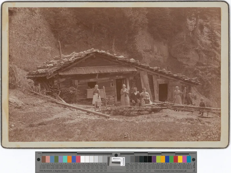 Rigi. Hütte Waldis mit Familie (1886)
