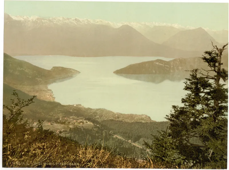 Panorama of Rigi Schilt and the Lake of Four Cantons, Rigi, Switzerland (between 1890 and 1900)