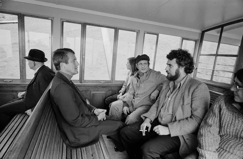 Paul Bühlmann on the occasion of a trip to Rigi, steam train (14.10.1979)