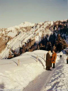 Winterlandschaft auf der Rigi (zwischen 1950 und 1980)