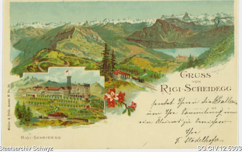 Gruss von Rigi-Scheidegg (1901)