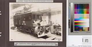 Elektrische Schneeschleudermaschine He 2/3 der Arth- Rigi -Bahn (ca. 1930)