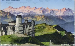 Rigi-Kulm und die Berneralpen (vor 1958)