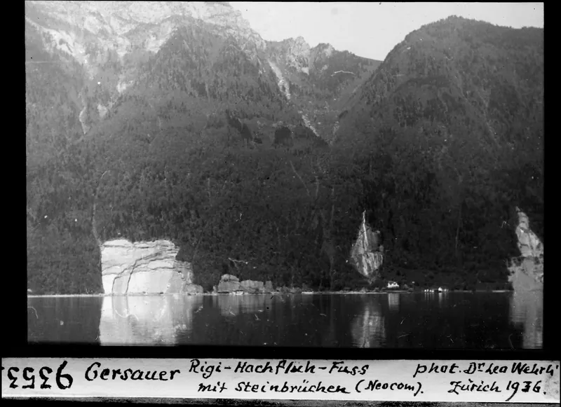 Gersauer, Rigi-Hochfluh river with quarries (Neocom.) (1936)
